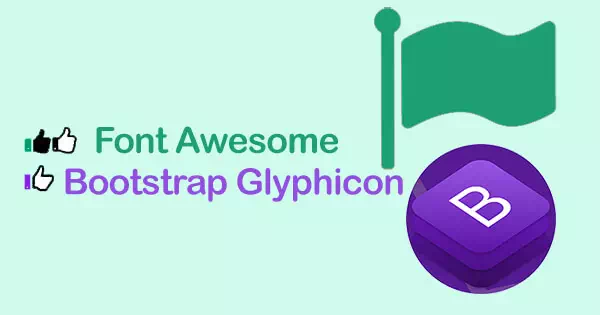 Bootstrap glyphicons e Font Awesome