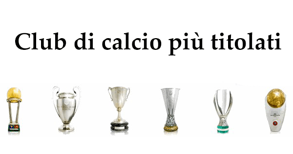 Albo d'oro calcio internazionale