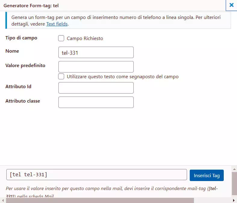 Configurare Contact Form 7 (#CF7) per WordPress 