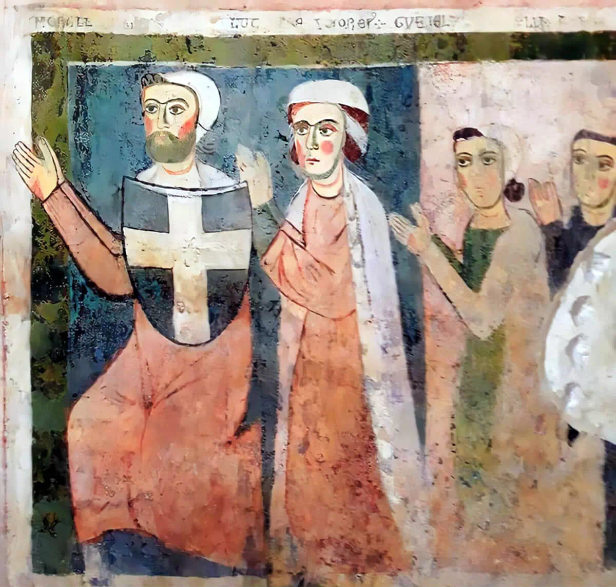 Morel de Saours ritratto in S. Maria ad Cryptas (Fossa)