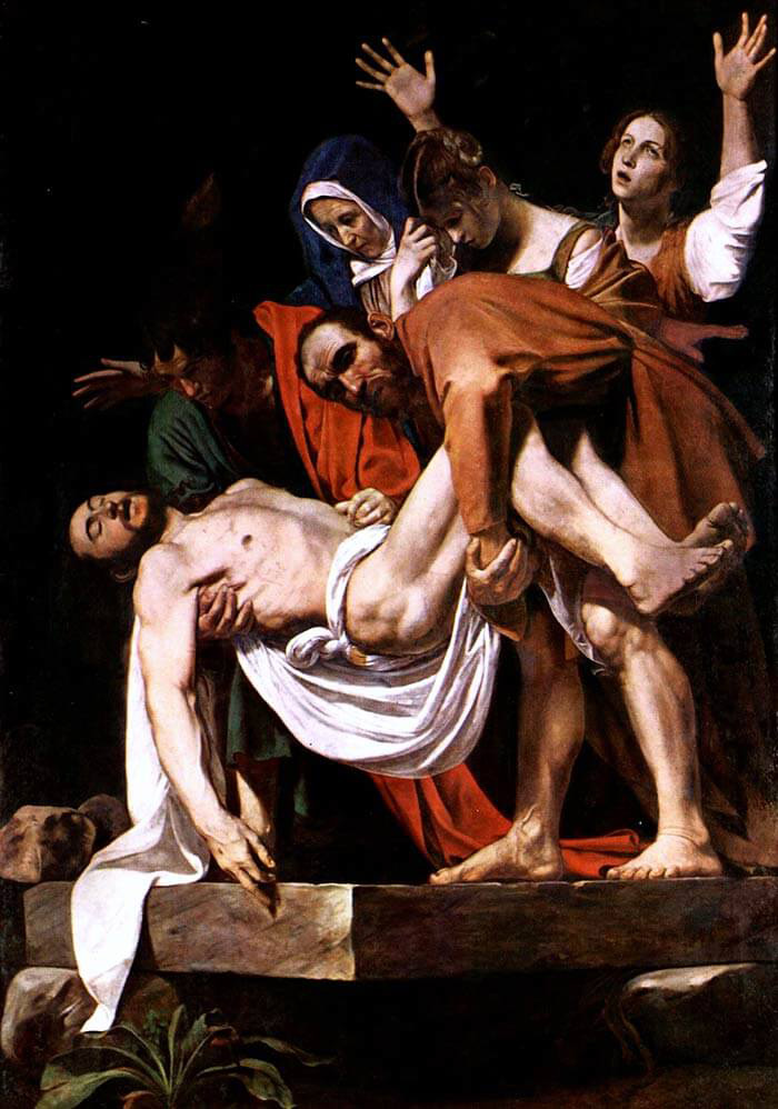 Roma Caravaggio Deposizione di Cristo