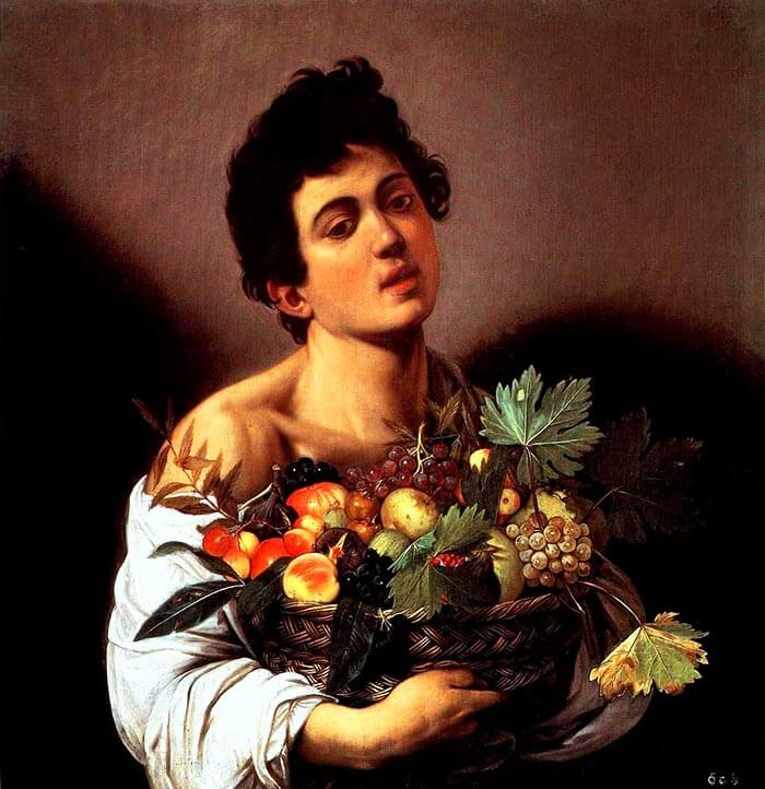 Roma Caravaggio Fanciullo con canestro di frutta
