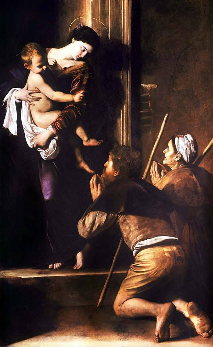 Roma Caravaggio Madonna dei pellegrini