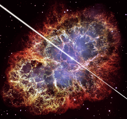 Pulsar nella nebulosa del Granchio
